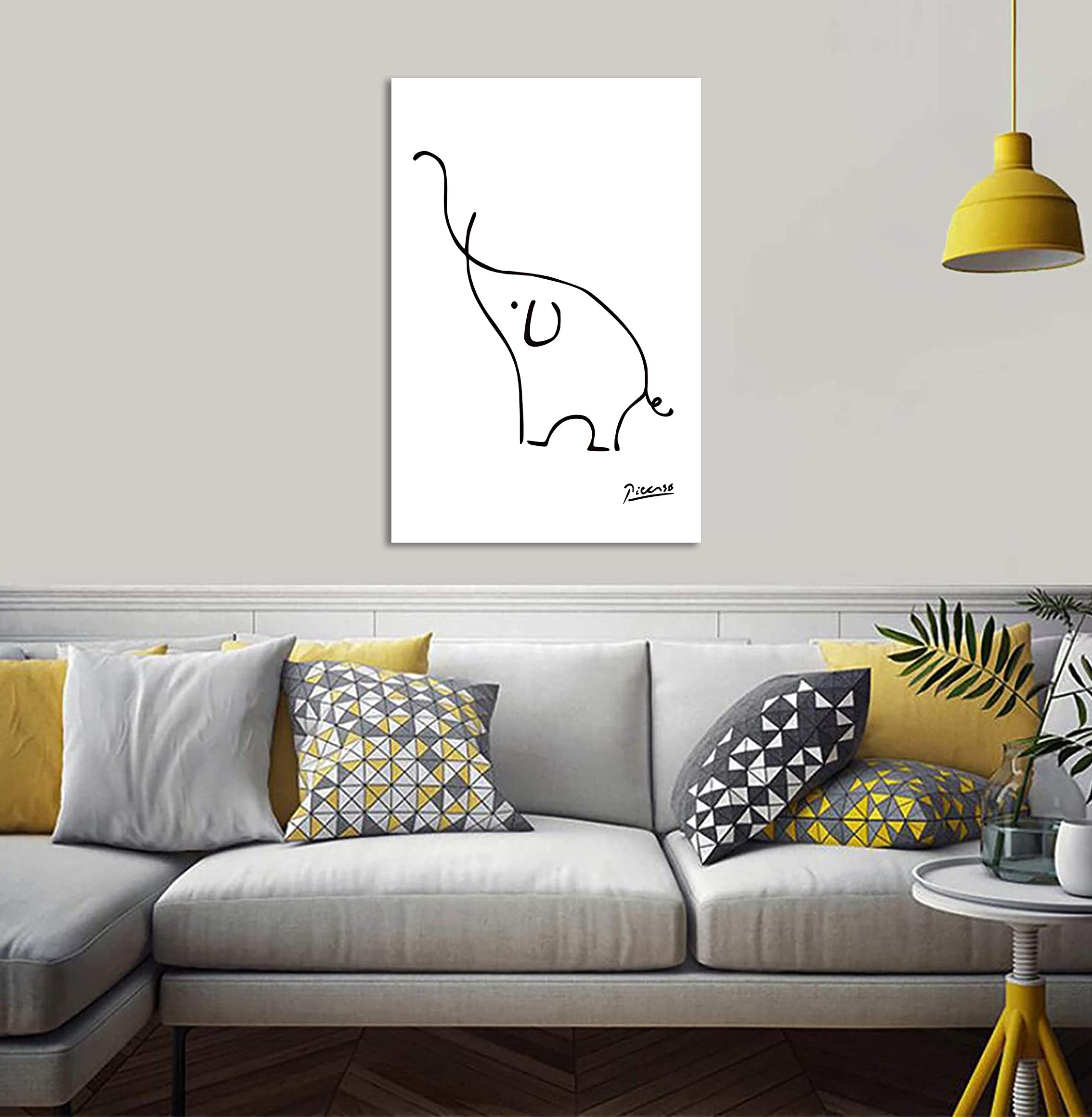 Amazon.co.jp: ポスター ピカソ アートパネル 抽象画 象 絵画 動物