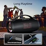 ZEALOT Portable Bluetooth Speaker 2026, 160W RMS Speaker Bluetooth Wireless, IPX6 Waterproof, Loud/ 36000mah/ EQ/USB/TF/AUX, Great Bass or Home, Outdoor, Party, Travel