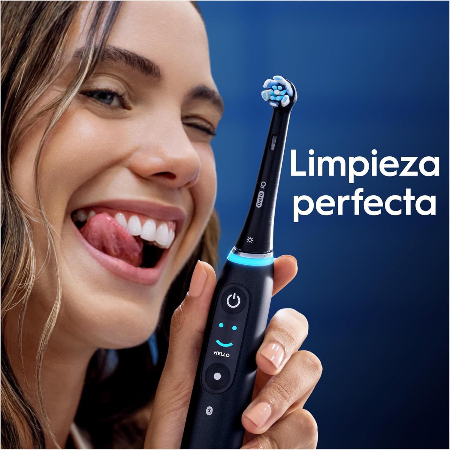 Oral-B Series iO Ultimate Clean Cabezales De Recambio Originales, Pack de 2 Recambios Blancos Para Cepillos De Dientes Eléctricos Oral-B iO, Eliminación Profunda De La Placa Bacteriana