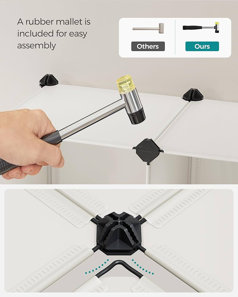 SONGMICS 6-Cube Modular Storage Organizer - Versatile And Sturdy