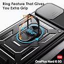 TheGiftKart Tough Armor Bumper Back Cover Case for OnePlus Nord 6 5G | Kickstand & Ring Holder | 360 Degree Protection Back Cover Case for OnePlus Nord 6 5G (PC & TPU, Sliding Camera Cover, Black) gallery image