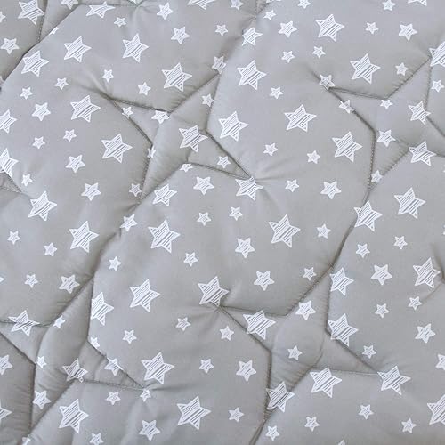 Miniatura 3 de Tapete hexagonal compatible con corralito Bend River Baby Playpen, tapete hexagonal para corralito, antideslizante y acolchado, gris con estampado