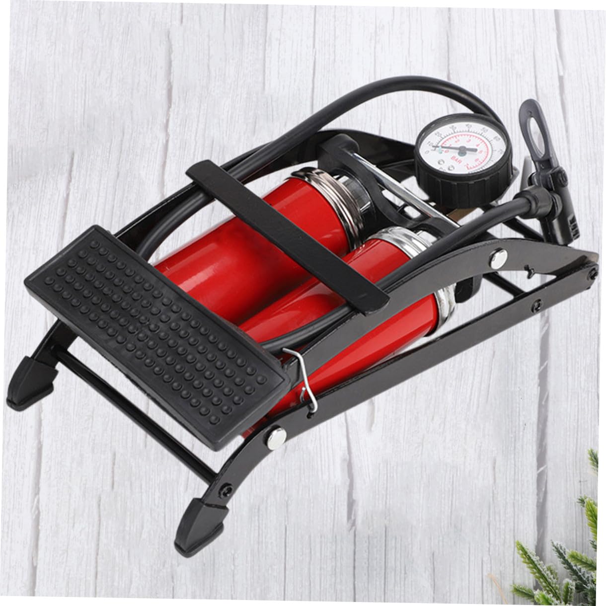 BESTonZON Fußpumpe Inflator Zyklus Fahrrad Luftdruck Pedalluftpumpe Luftdruck der Pedale