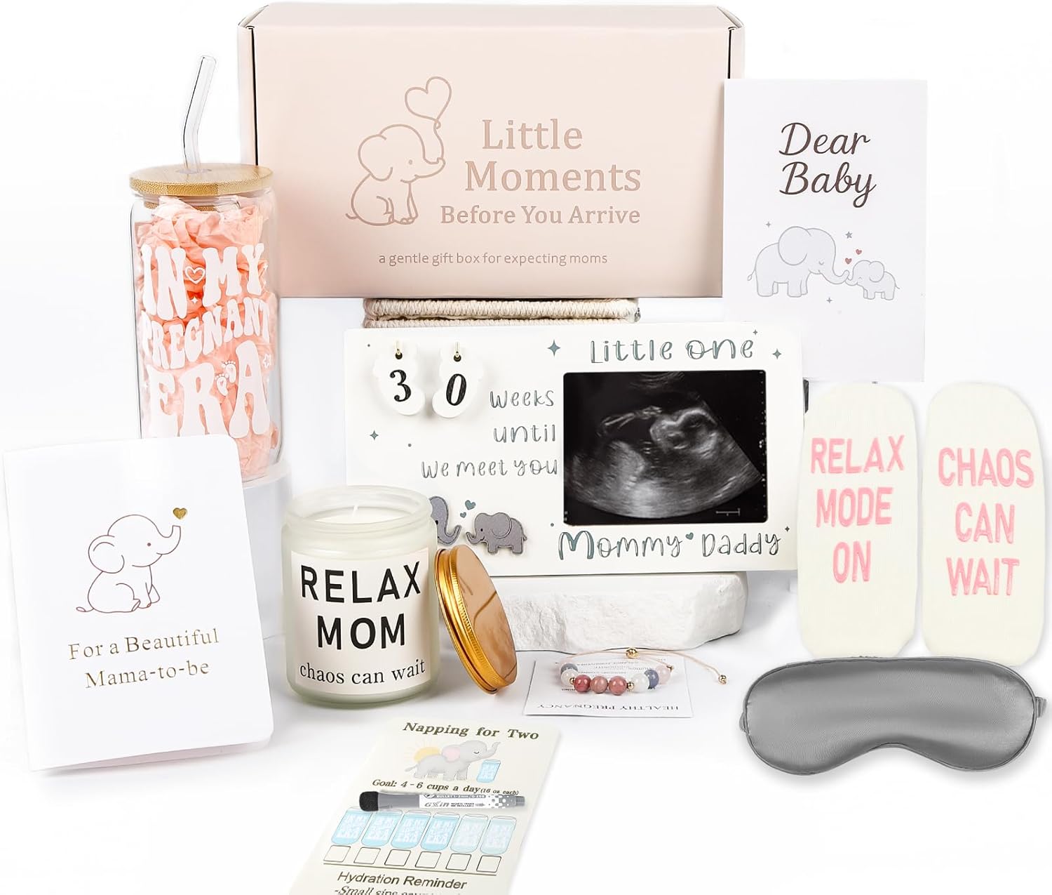 Pregnant Mom Gifts – Thoughtful Pregnancy Gift Box for Mom to Be – Relaxation and Memory Keepsake Set, Ideal for Baby Shower for Moms to Be, Pregnancy Announcement or Mother’s Day