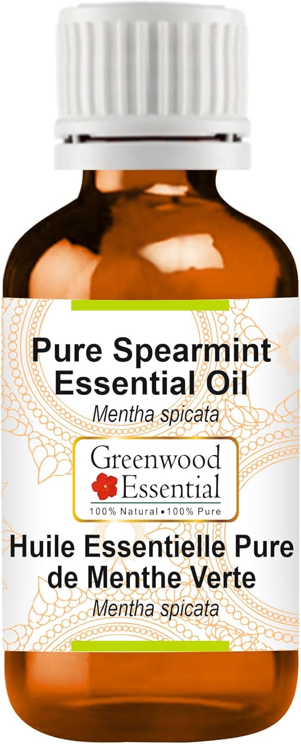 Greenwood Essential Pure Spearmint Essential Oil (Mentha spicata) Steam Distilled 50ml (1.69 oz)