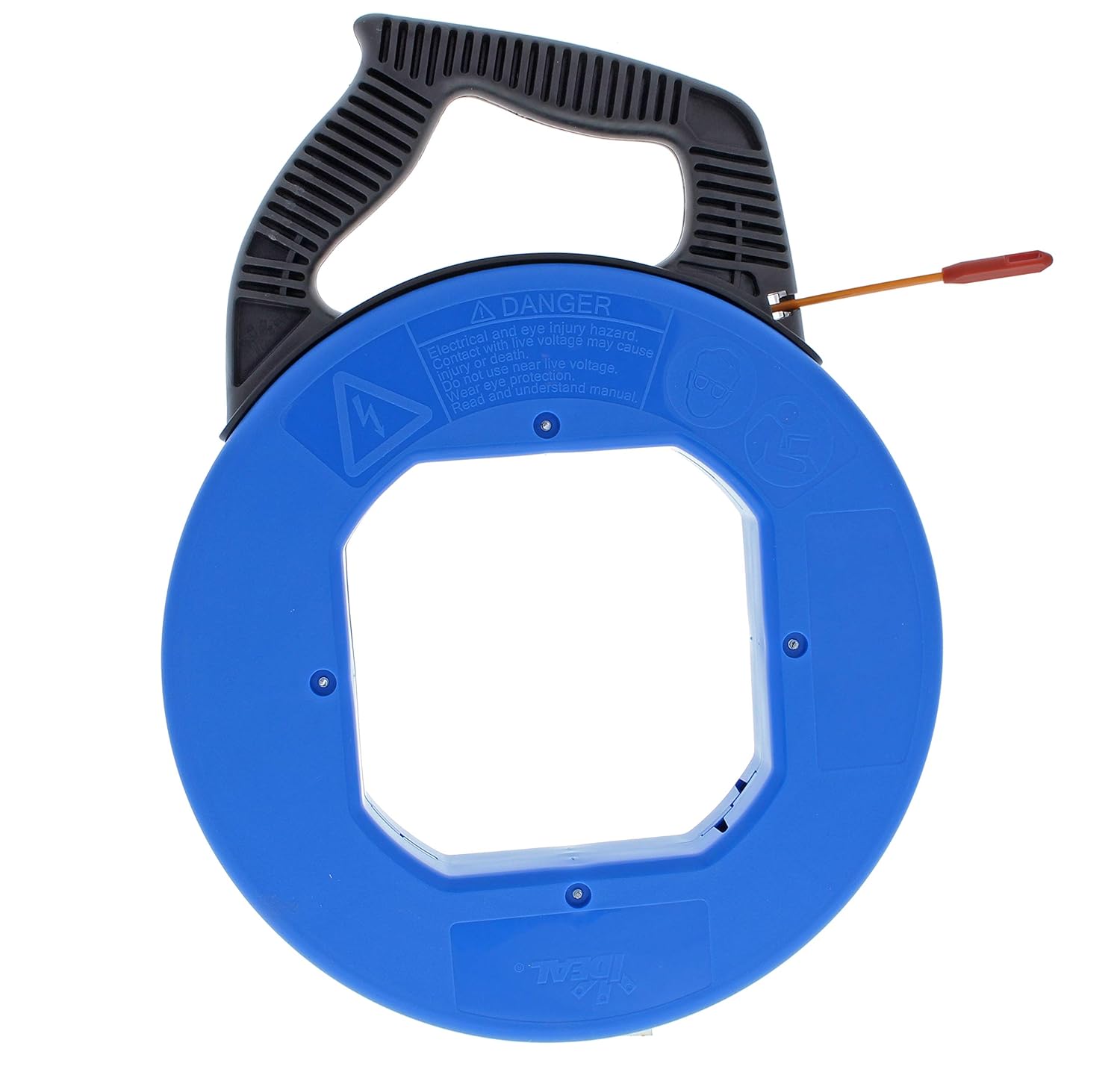 Ideal Electrical 31-544 Volt-Guard Fish Tape - 120 ft. Pulling Tape w/Non-Conductive Eyelet, Fiberglass Core