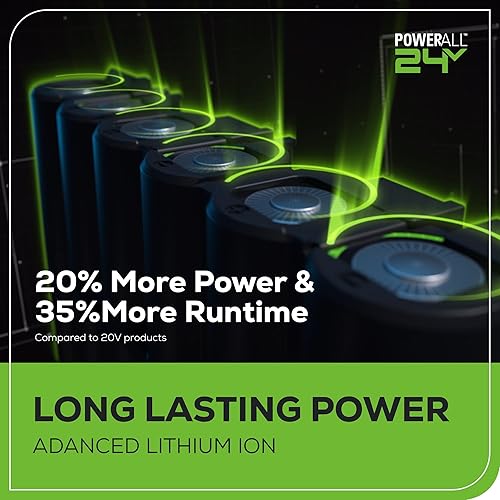 Miniatura 12 de Greenworks Inflador de neumáticos inalámbrico de 24 V, compresor de aire portátil de 160 PSI, 2 fuentes de alimentación, apagado automático, para