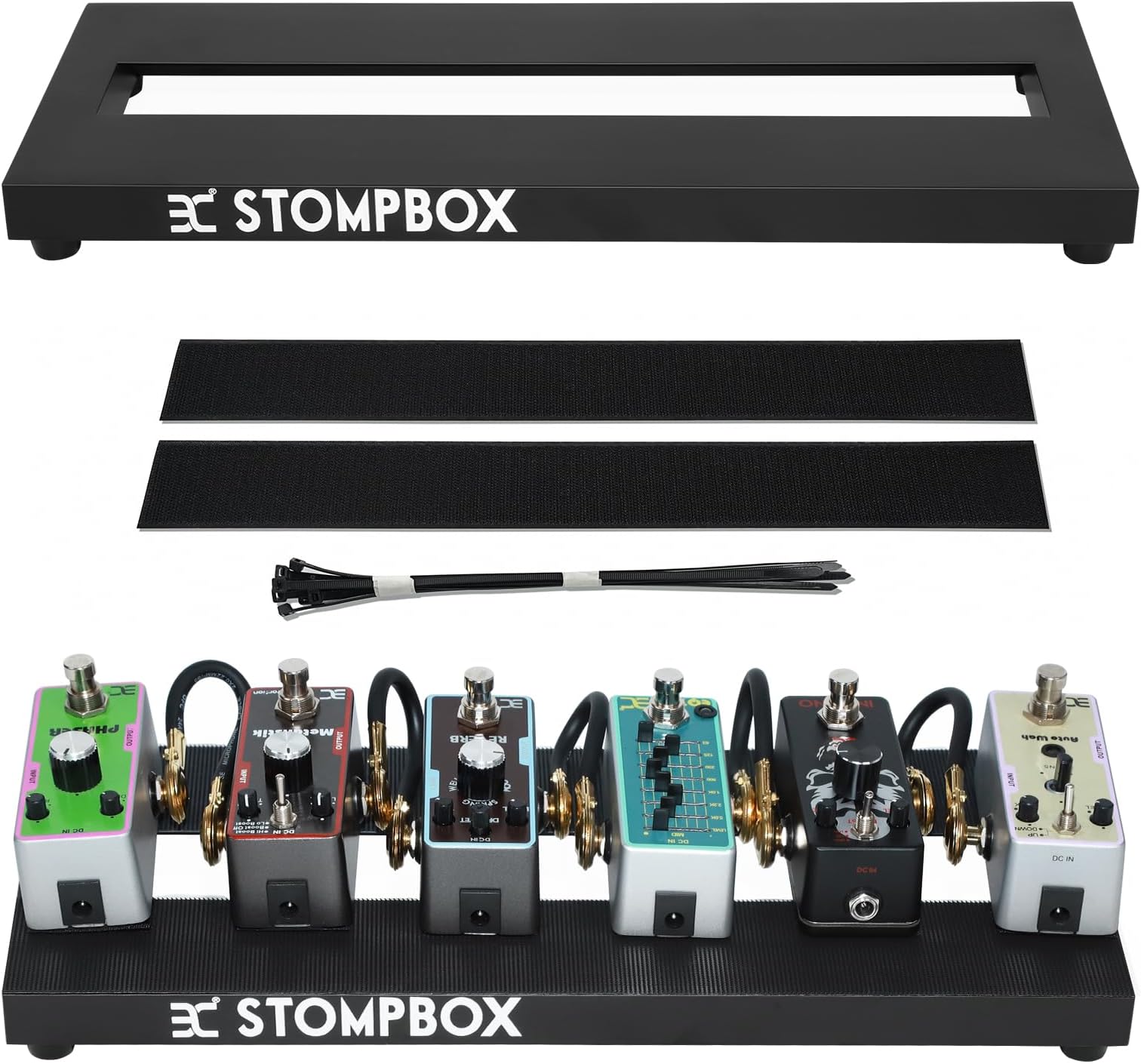 Guitar Pedal Board Aluminum Alloy 0.7lb Super light Effect Pedalboard 14''x5.5''
