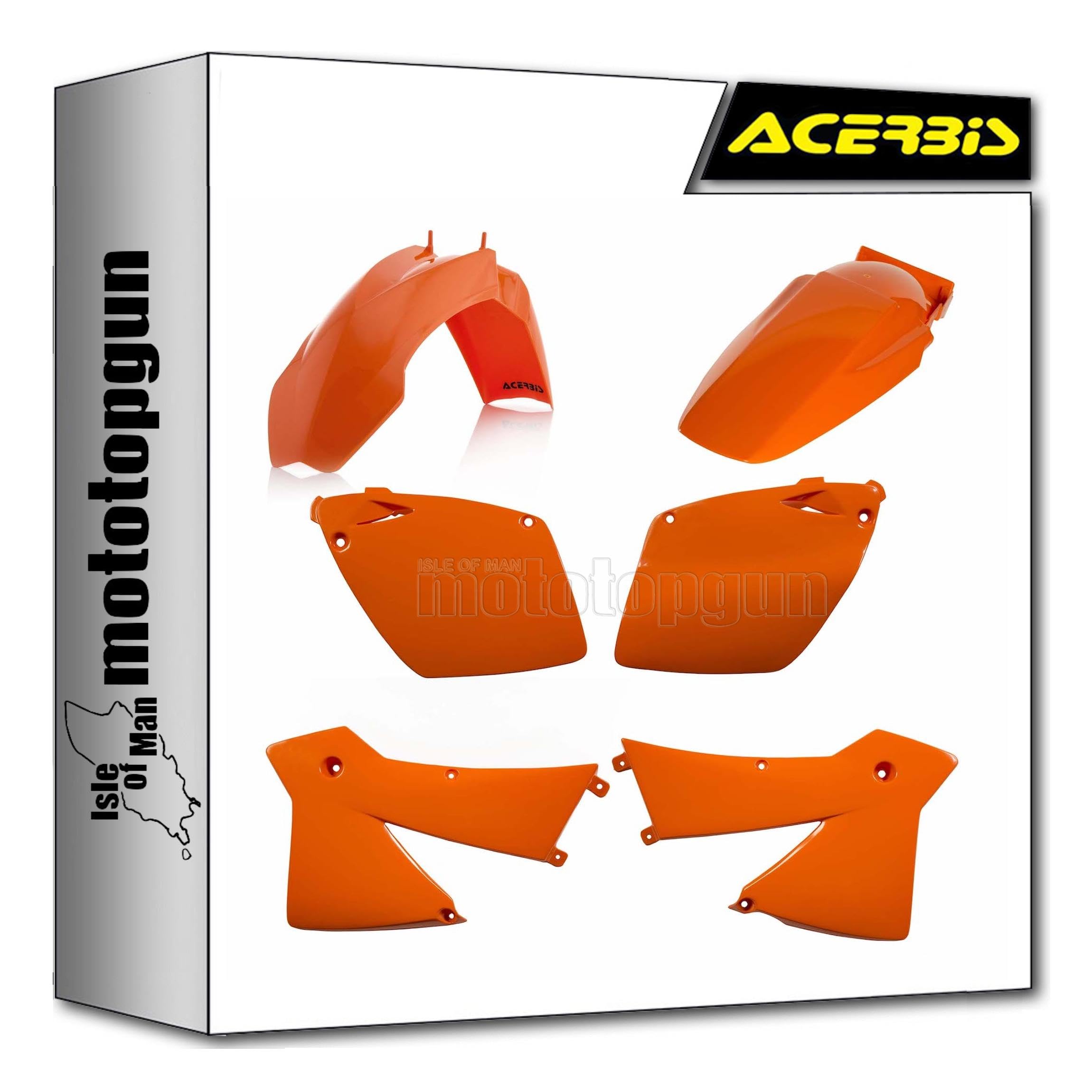 acerbis 0007526.010.098 kit plastiche arancio compatibile con ktm sx-f 525 2003 mototopgun
