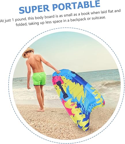 Miniatura 4 de Toddmomy 2 unids inflable tabla de surf playa juguete verano juguetes para niños mini juguete natación surf bodyboard inflable