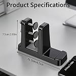 Ergonomic Vertical Laptop Stand – Space-Saving Cooling Laptop Stand for Desk Organization, Portable Stand, Compatible with MacBook Air Pro, Dell, HP, Lenovo, Tablets that Can Open 180°