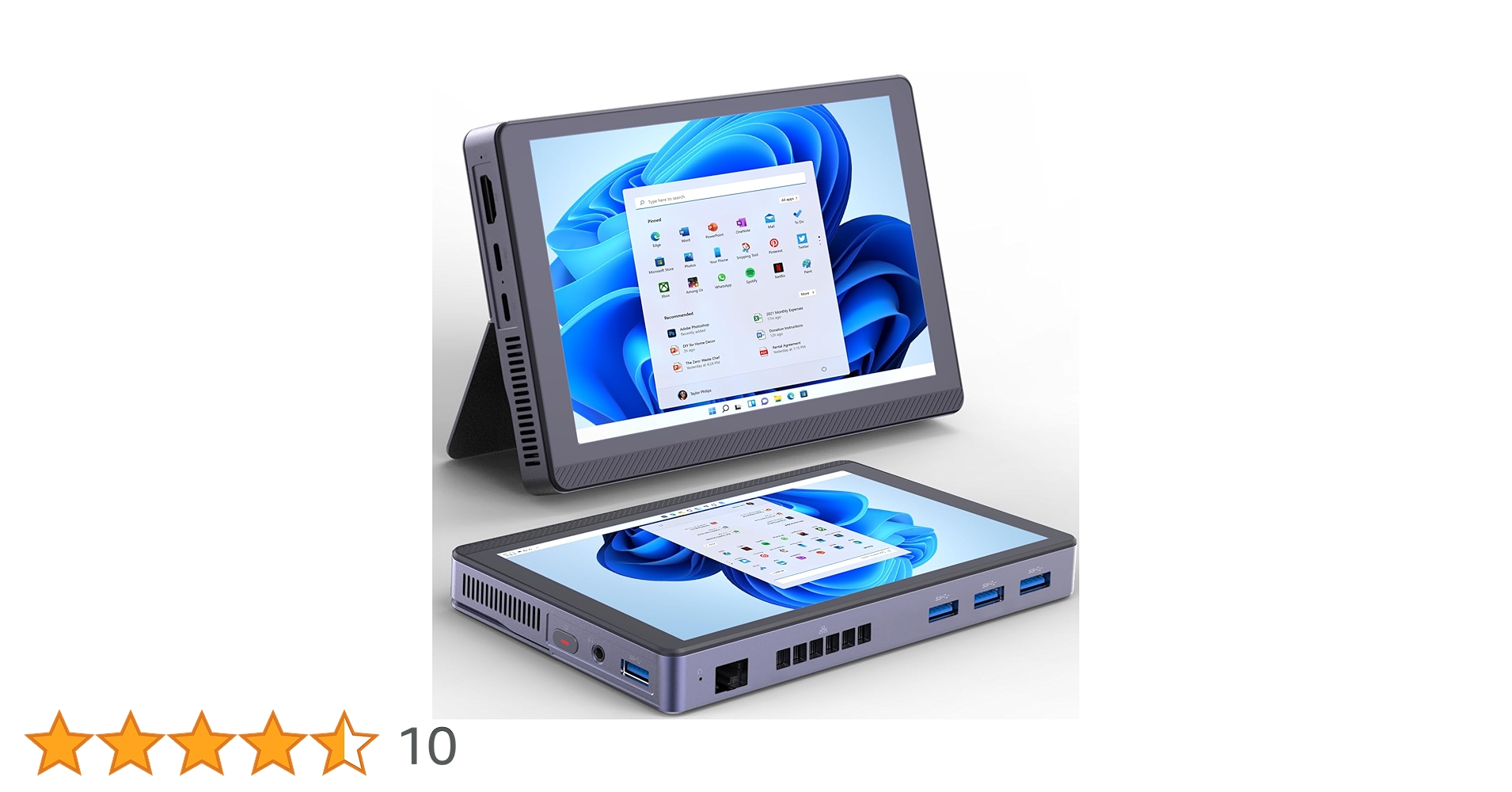 ④Optiplex780 Core2quad men8gb SSD240gb SZBOX Mini PC with 7 Inch Touchscreen, Pocket Handheld