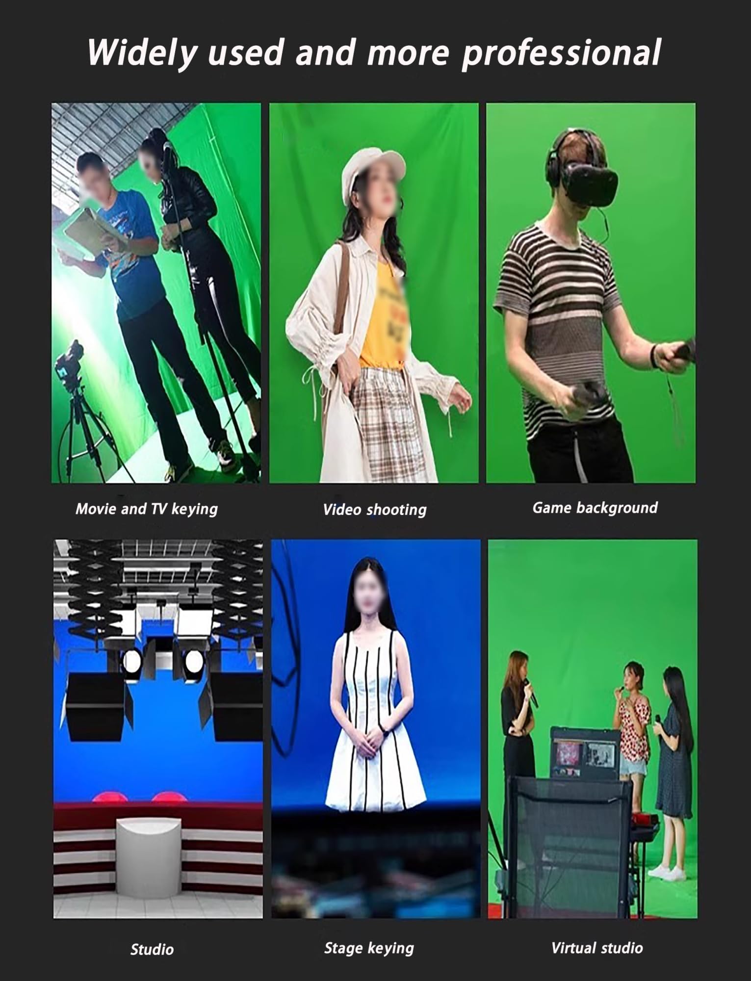 Tła fotograficzne, Składane tło do fotografii i streamingu, wielokolorowe, różne rozmiary(Red,320cmx100cm)