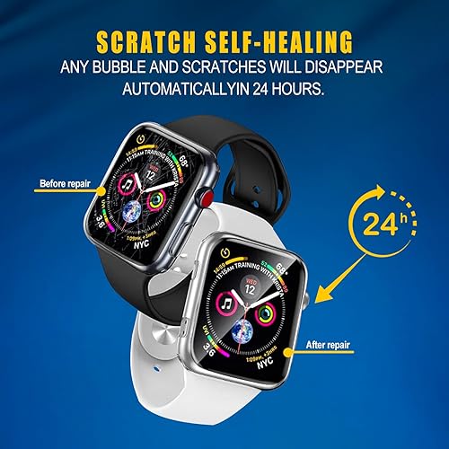 Miniatura 4 de Paquete de 6 Protector de pantalla de TPU para Apple Watch de 1.732 pulgadas SE Series 654, película transparente de TPU suave HD para iWatch de