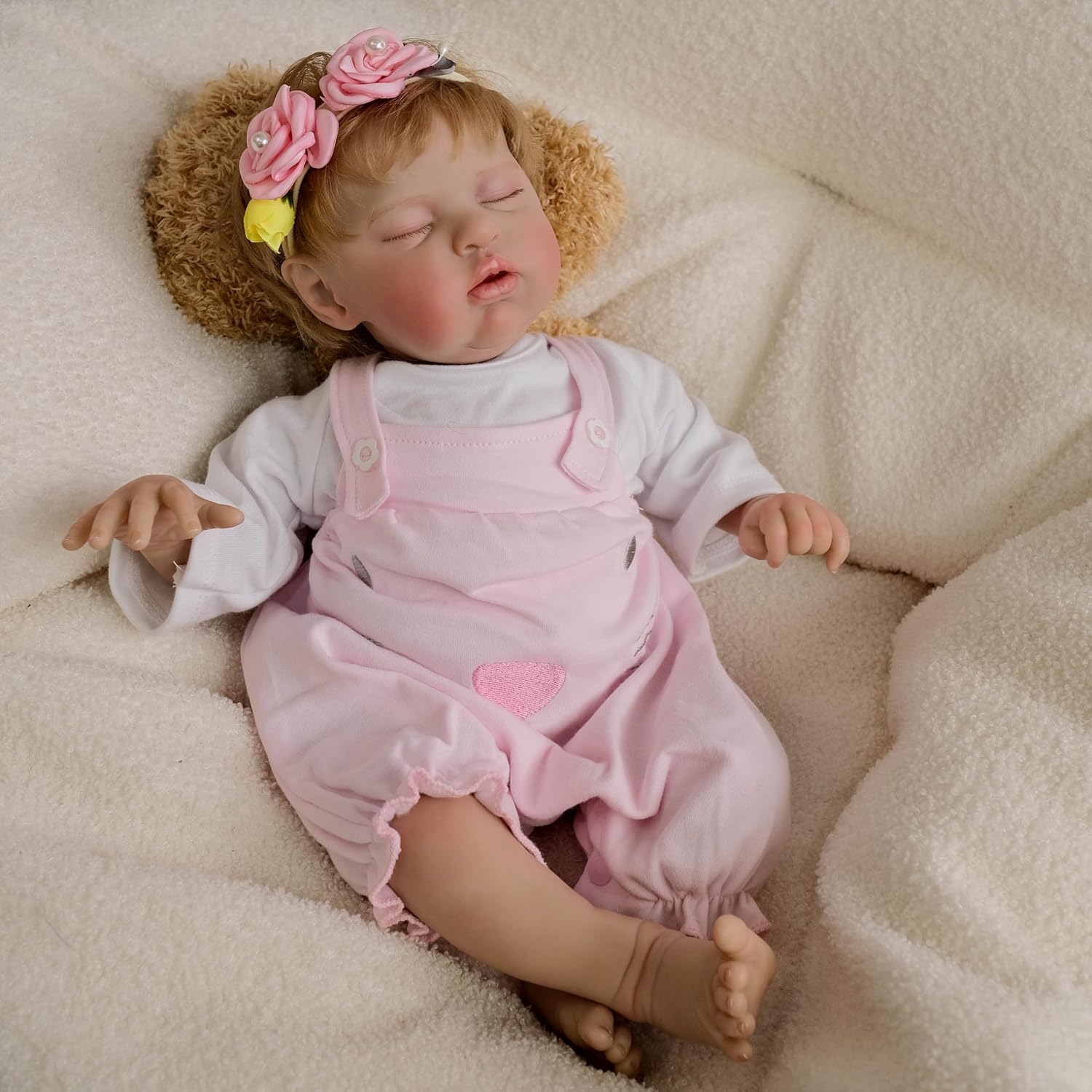 Reborn Dolls 48 cm urocza dziewczynka realistyczna śpiąca lalka niemowlę prawdziwe dziecko uczucie ważone życie jak Reborn Girl lalki z ubrankami dla lalek zestaw ubrań