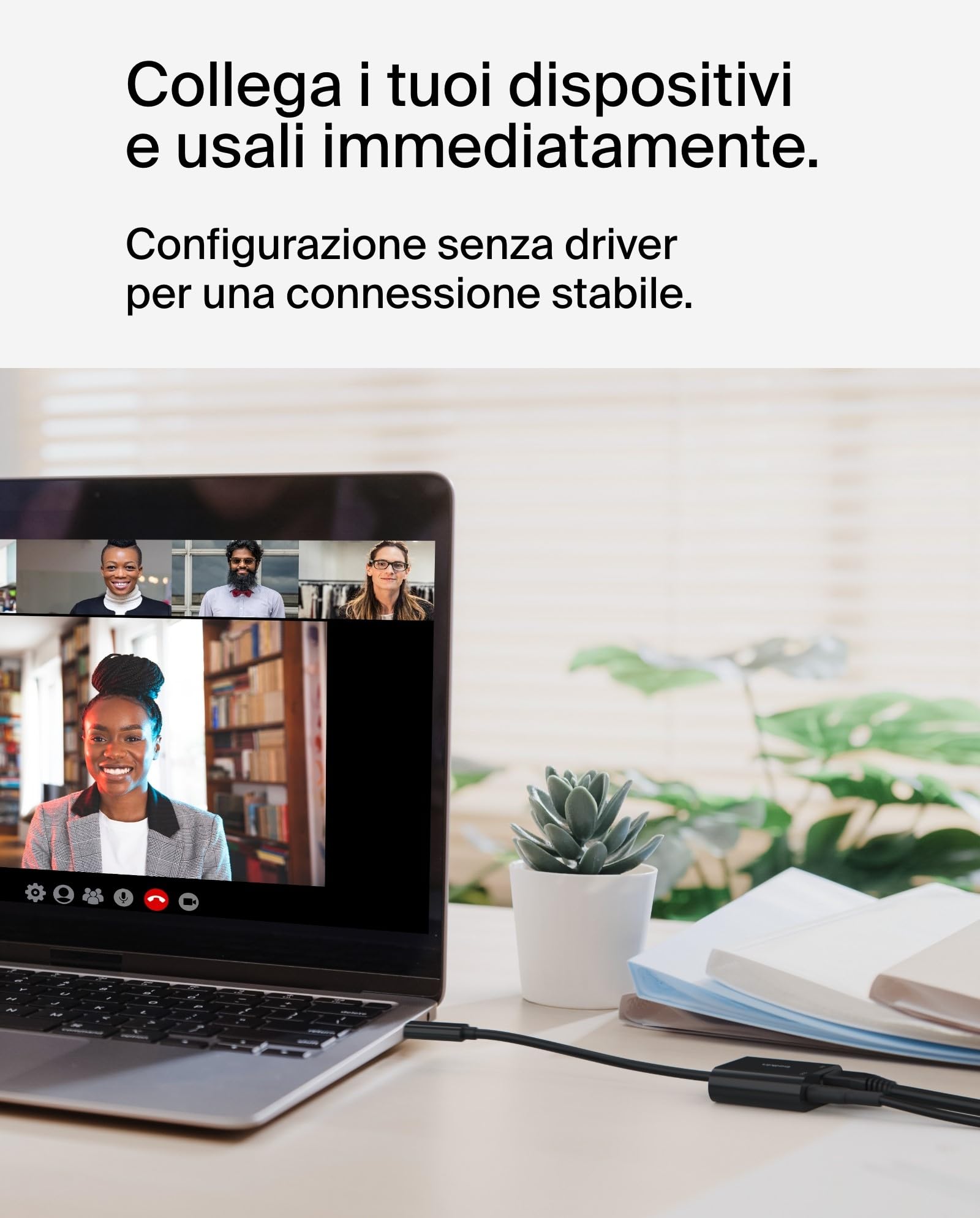 Belkin Connect Adattatore da USB-C a Ethernet + ricarica da 100 W, Gigabit Ethernet, USB-C, 10/100/1.000 Mbps per una connessione Internet rapida, compatibile con iPhone 15, Samsung Galaxy S24 e altri