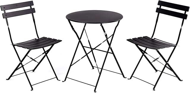Grand patio Premium Frame Patio Bistro Set, Folding Outdoor Patio Furnit...