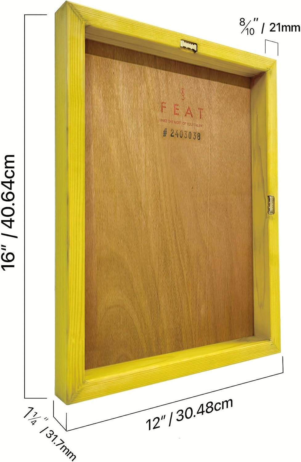 FEAT Ultra-Smooth Gesso Wood Painting Panel: 12"*16" 1-1/4" Thickness