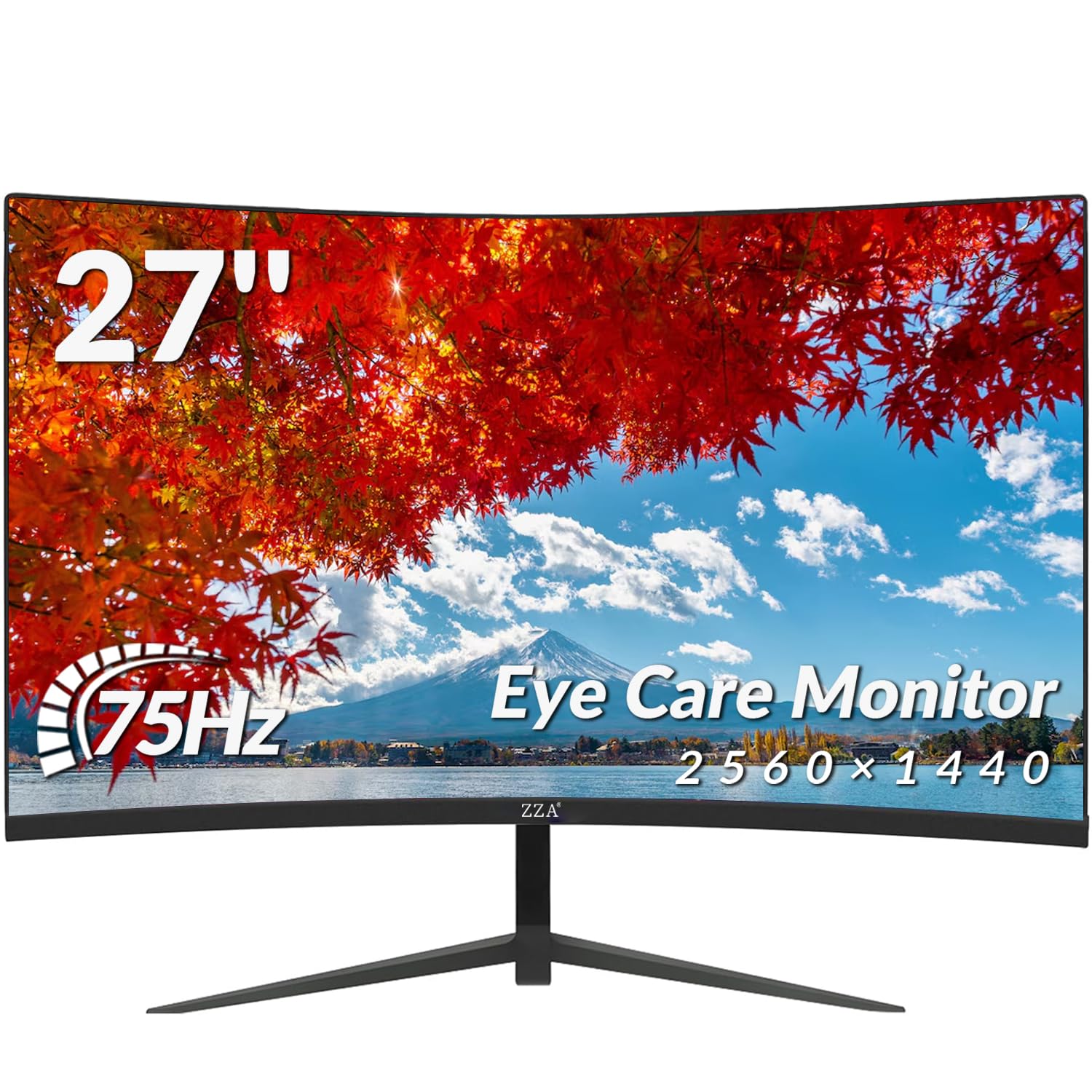Amazon.com: ZZA 27 inch Curved Monitor with 2K 2560 x 1440
