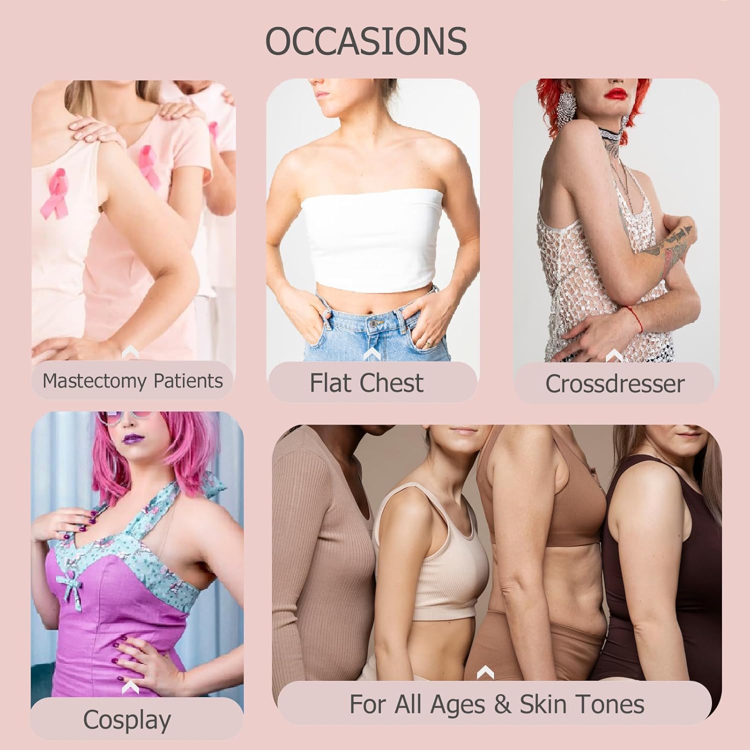 1 Piece Silicone Breast Form Mastectomy Prosthesis Teardrop Shape Bra Enhancer Inserts