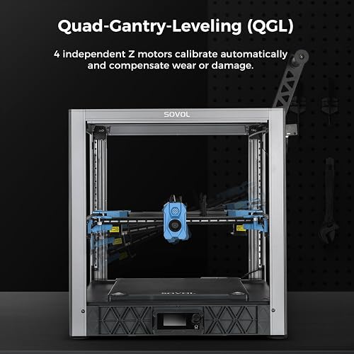 Sovol SV08 Core XY - Voron 2.4 Open Source Stampante 3D con fotocamera, 700 mm/s stampa ad alta velocità, 4 motori a Z indipendenti, controllo remoto, dimensioni di stampa 350 x 350 x 345 mm - 5