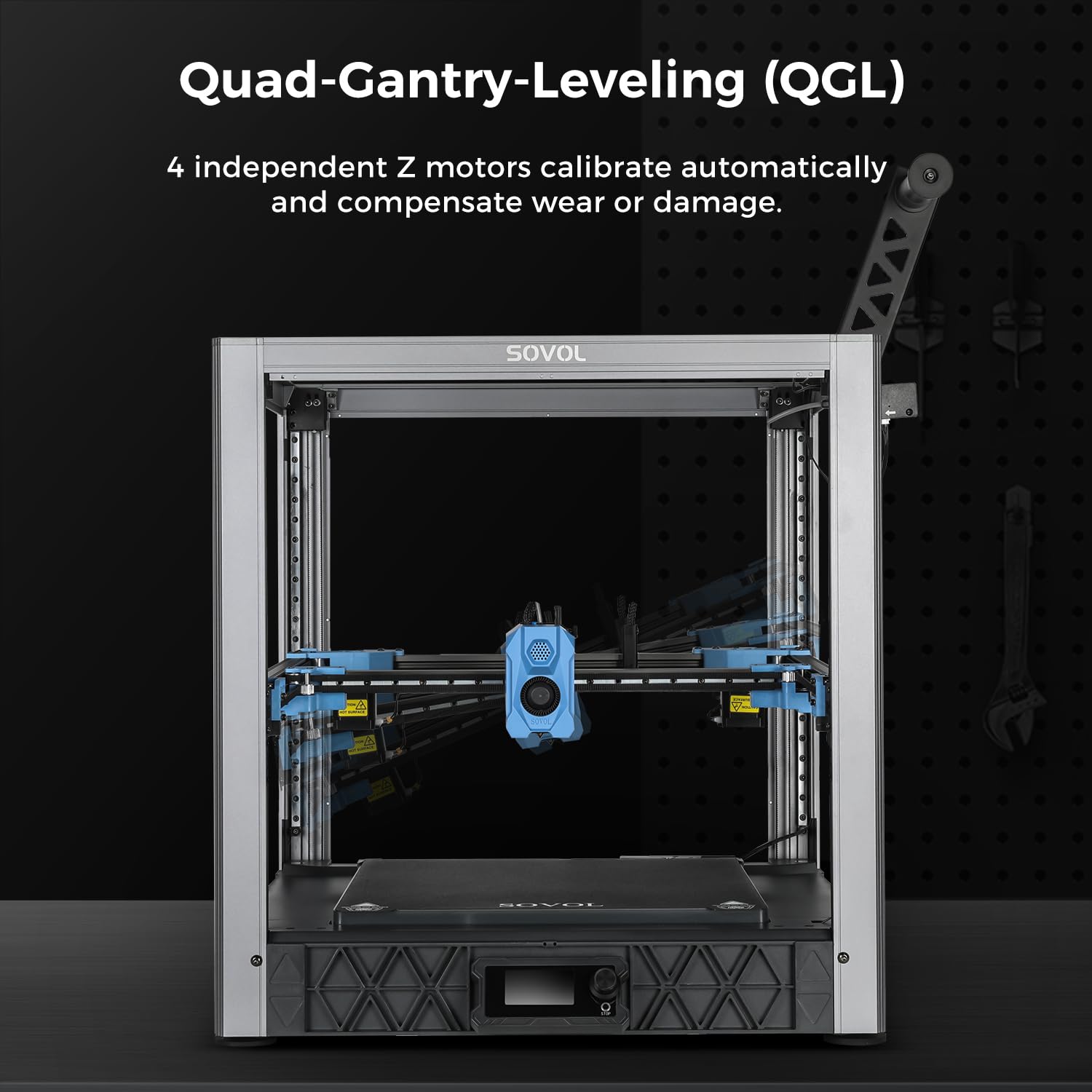 Sovol SV08 Core-XY 3D Drucker mit Kamera Voron 2.4 Open Source, 700mm/s Hochgeschwindigkeitsdruck, Open Source, 4 unabhängige Z-Motoren, Remote Control, Druckgröße 350x350x345 mm