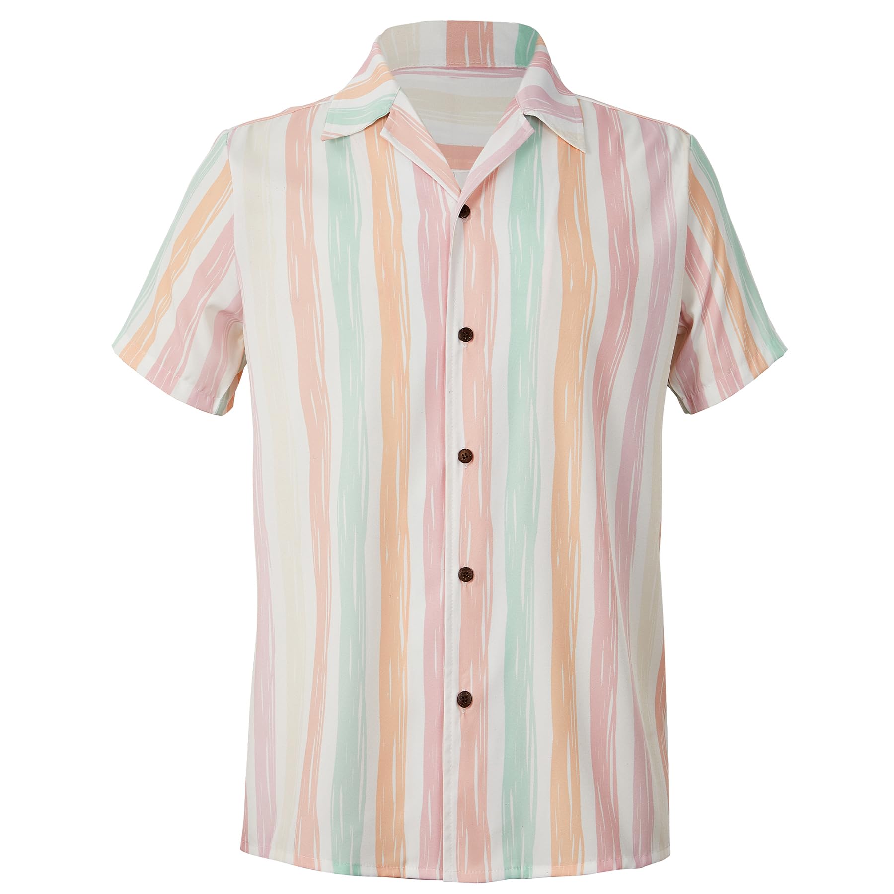 Zando Funny Hawaiian Shirt for Men - Soft Crazy Animal Print Short Sleeve Outfit Top for Casual & Summer Beach & Party