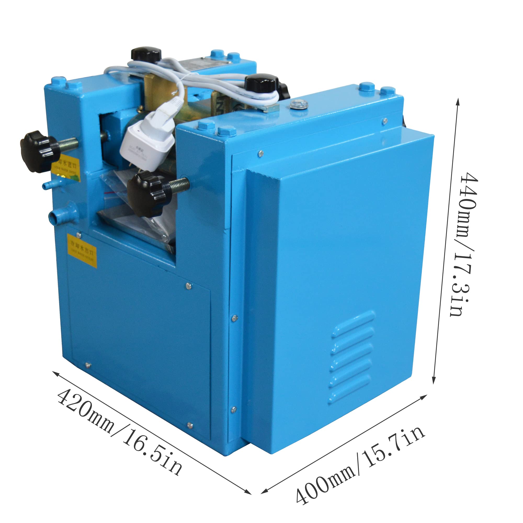 110V 750W Three Rolls Pigment Grinder Machine 3-18 m Ointment Milling Machine Water Cooling for Lab Paint Ink — view 5