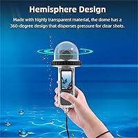 Vista 3 de Funda de buceo de 131 pies compatible con DJI Osmo Pocket 3, funda impermeable protectora subacuática para buceo con accesorios para cámara Osmo