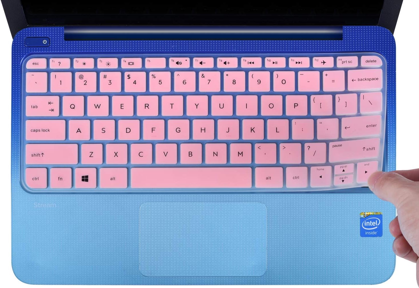 CaseBuy Keyboard Cover Compatible 2019 2018 2017 HP Stream 11 ah110nr ah012dx ah112dx / HP Stream 11 Pro G4 G2 11.6 / HP Stream 11 y010wm y010nr y020nr Soft-Touch Protective Skin, Pink