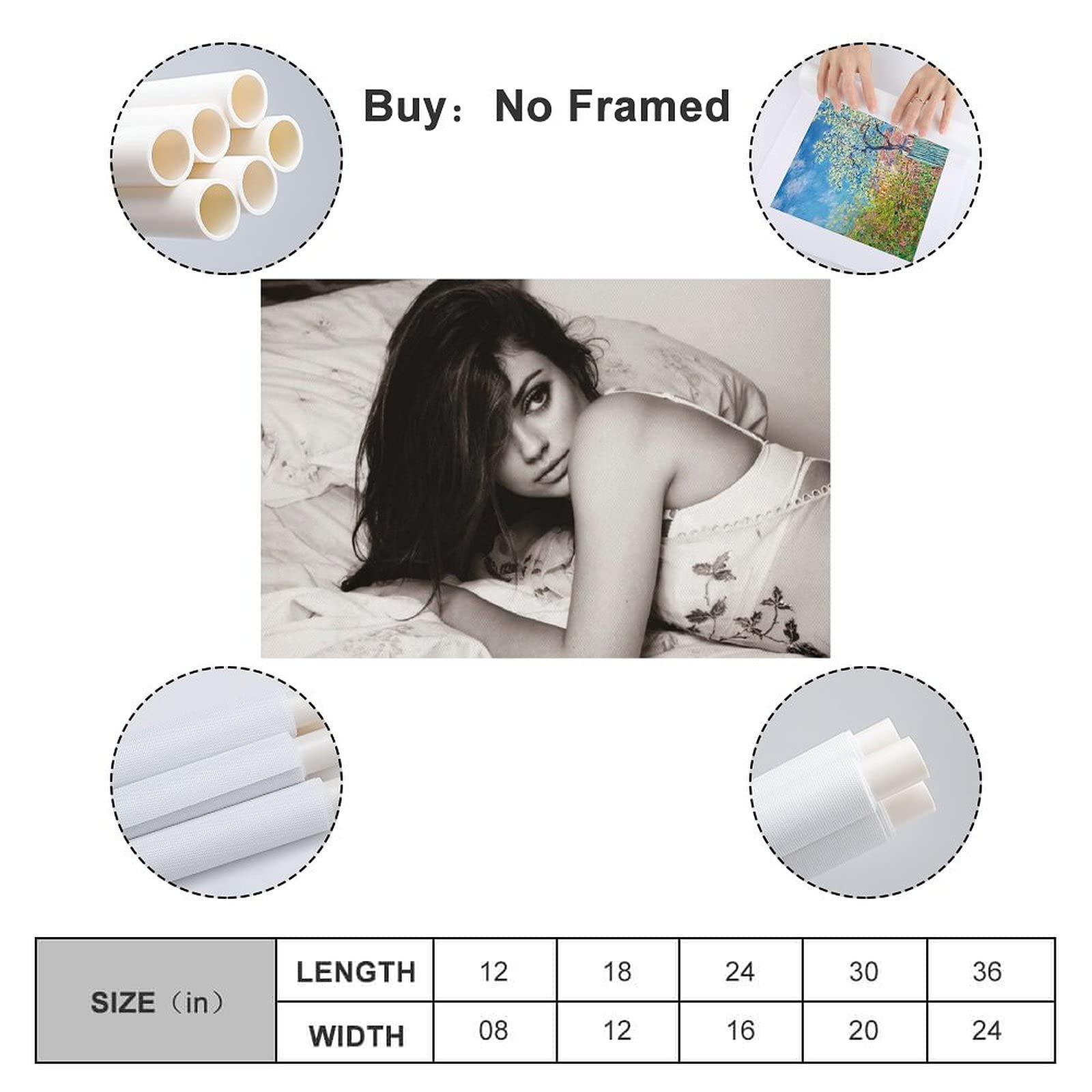 Poster Mila Kunis Sur Toile - 40 X 60 Cm - Déco Murale Pour Salon, Chambre - Impression Haute Qualité, Personnalisable