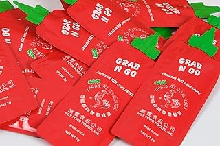 Huy Fong Grab N Go Original Sriracha HOT Chili Sauce,7g each, 0.24 Ounce (Pack of 50)