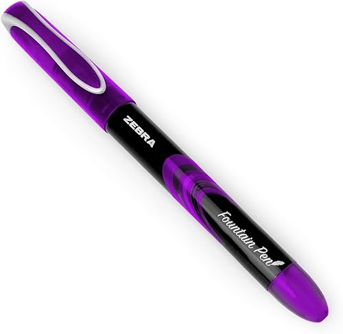 Miniatura 4 de Zebra Fuente Pluma Estilográfica Desechable Tinta Morada Paquete de 6 unidades