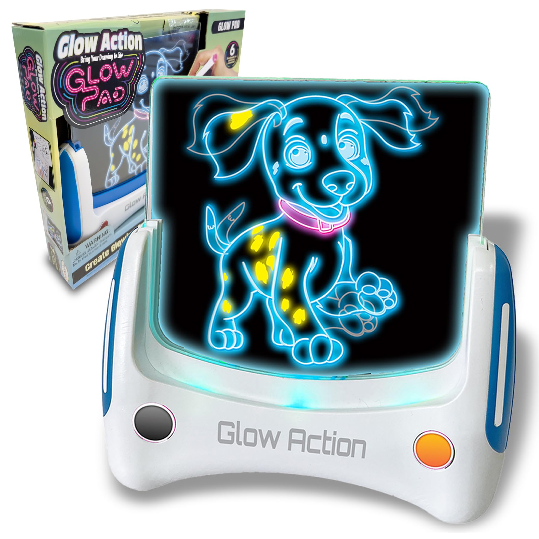Glow Pad Animated Light-Up Drawing Tablet – Trace, Sketch, and Color Storyboards – Electronic Dry Erase Art Board for Kids Ages 5+ – Fun Birthday Gift for Creative Play