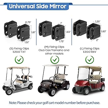 mirror9 - MIRROR9golf☆3点set Amazon.com: 10L0L Golf Cart Mirror Sets -No Drilling Side