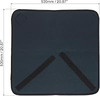 Vista 2 de PATIKIL Envoltura protectora para cámara, 21 x 21 pulgadas, paño para lentes con neopreno protector grueso, bolsa para lentes con gancho y bucle