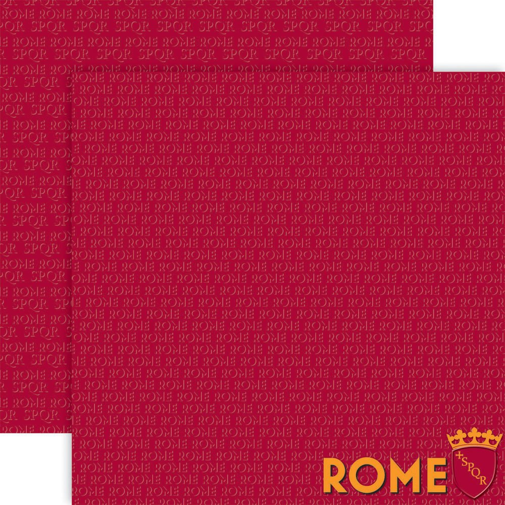 Reminisce Passports - Papel de doble cara para álbumes de recortes, 12 x 12 pulgadas, Roma