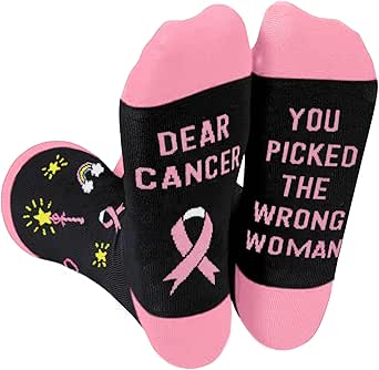 KKilicy Breast Cancer Awareness Socks Chemotherapy Must Haves for Women