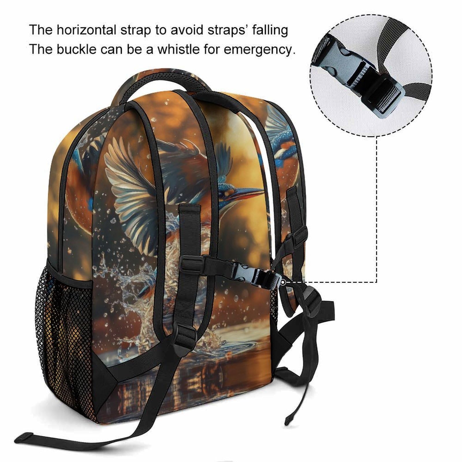 Materialbewährt Kunst-Elefant Schulrucksack Tier - Hochwertiges Polyester Mit PVC-freier Beschichtung