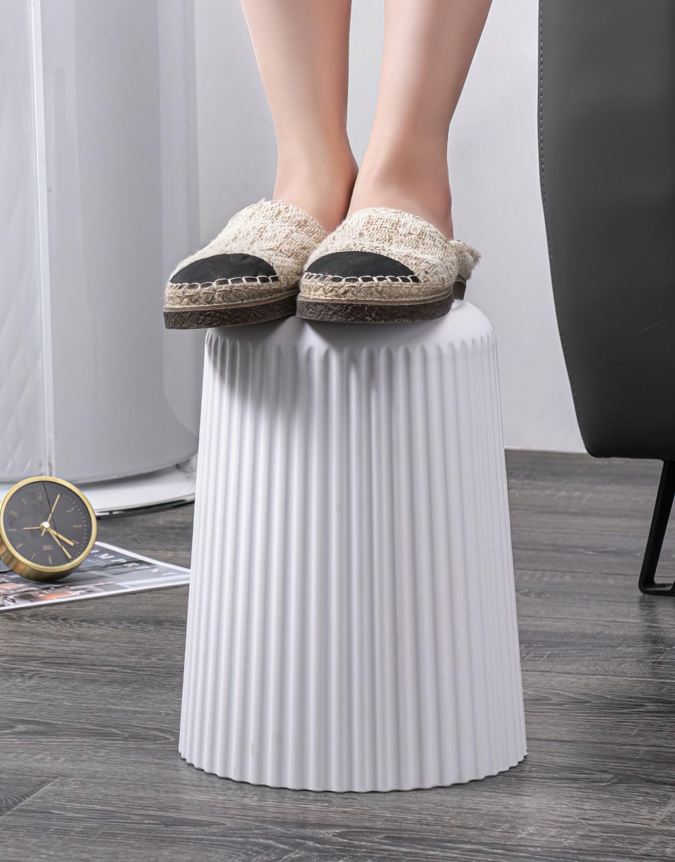 Cestino Sinoba 9 Litri Bianco - Plastica Resistente Per Casa E Ufficio, 25cm - Foto 6