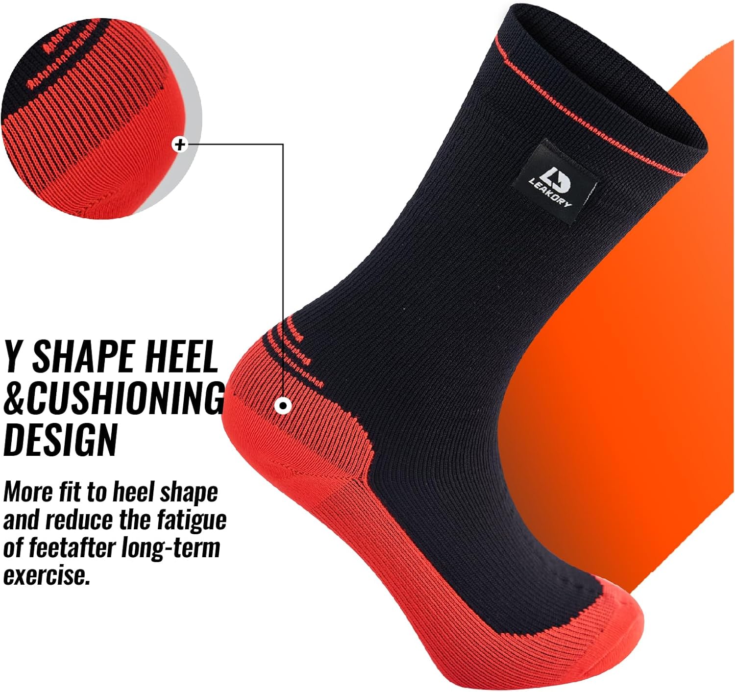 LEAKDRYWaterproofSocks,Breathable,Lightweight,Hiking,Running,Fishing,Unisex