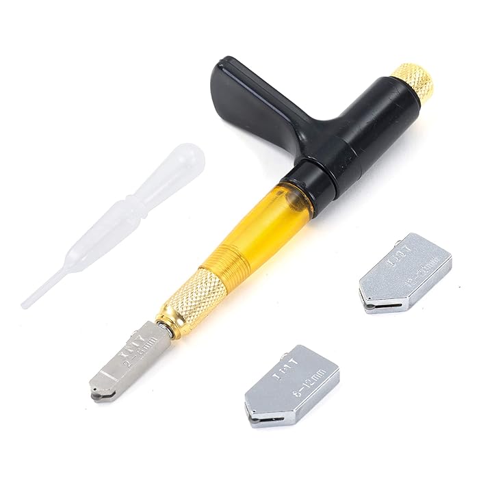 Buy IMT Pistol Grip Oil Feed Glass Cutter Tungsten Carbide, Professional Stained Glass Cutting