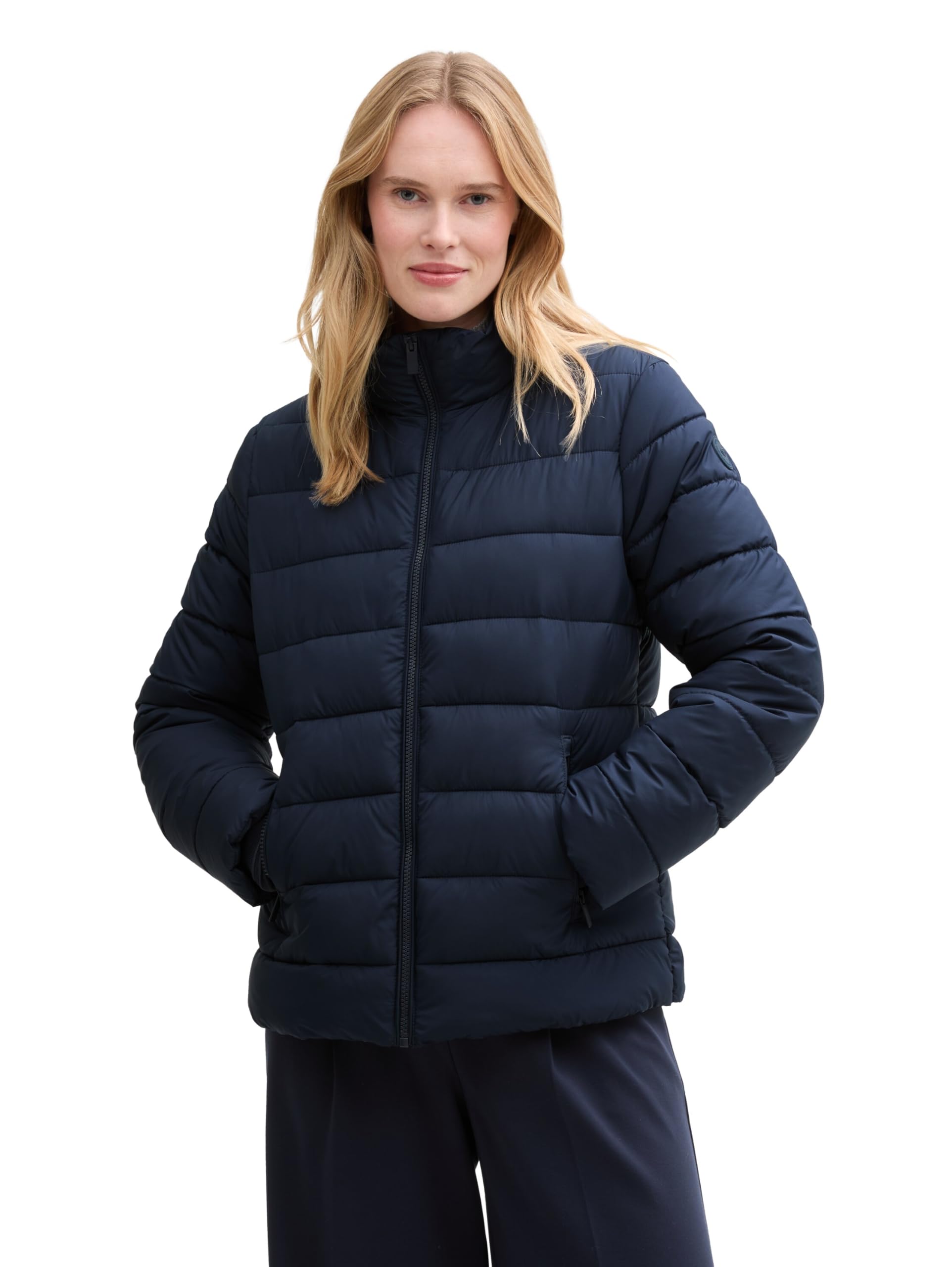 TOM TAILOR Women's 1044395 Jacket, 10668-Sky Captain Blue, XXXL