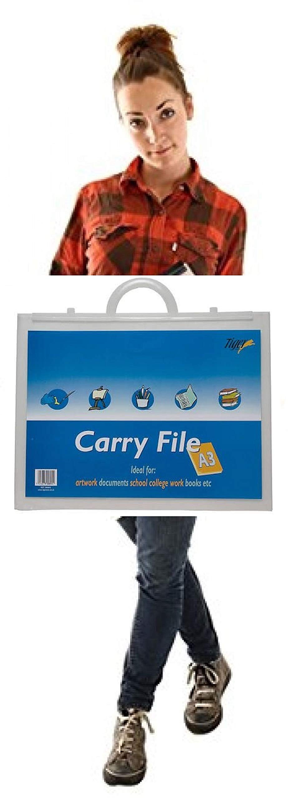 Mapac CLEAR Project Bag A2 Con Inserto - Cartellina Trasparente In Materiale Sintetico, 62x50 Cm, Pacco Da 10