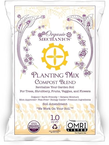 Organic Mechanics Mezcla de plantaciĂłn Mezcla de compost, enmienda del suelo, 1 pies cĂşbicos Organic Mechanics Mezcla de plantaciĂłn Mezcla de compost, enmienda del suelo, 1 pies cĂşbicos