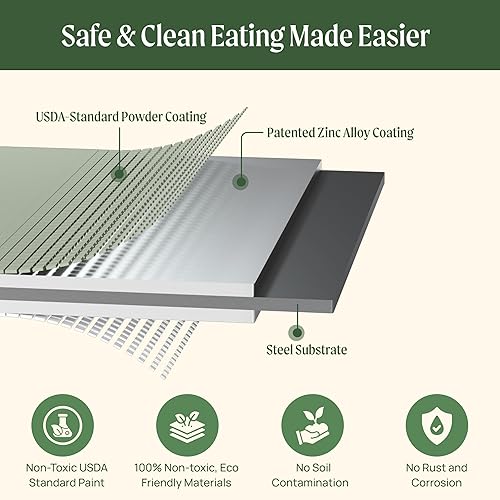 Miniatura 4 de Vego garden Aluzinc - Kit de cama elevada para jardín, 17 pulgadas de alto, 6 en 1, modular de metal para verduras, flores, patio, jardinera, caja