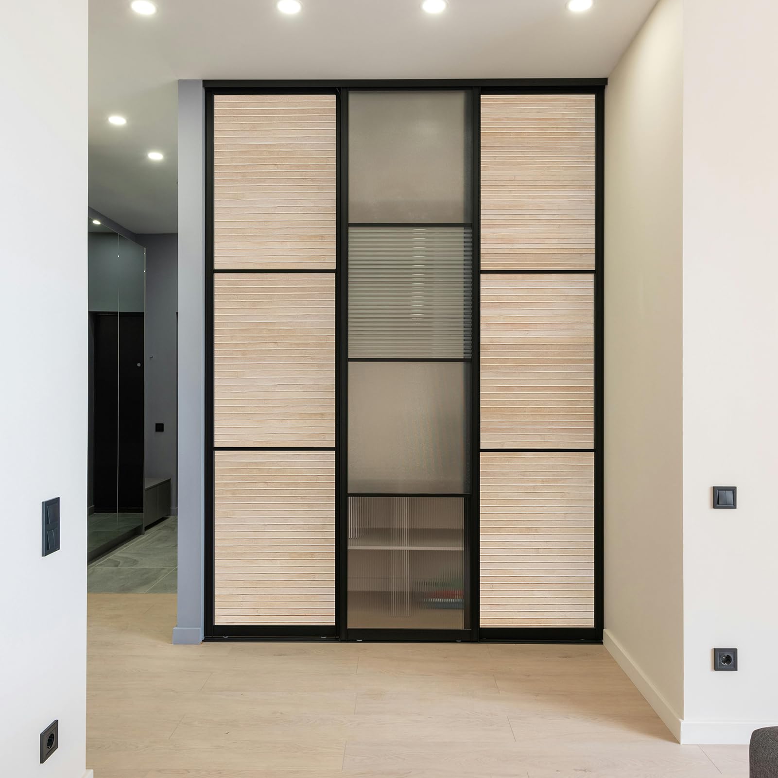 Art3d Panel de pared de bambú natural para decoración de paredes interiores, paneles renovables para pared, techo, muebles, gabinetes, oficinas, 30 x 244 cm, carbonizado