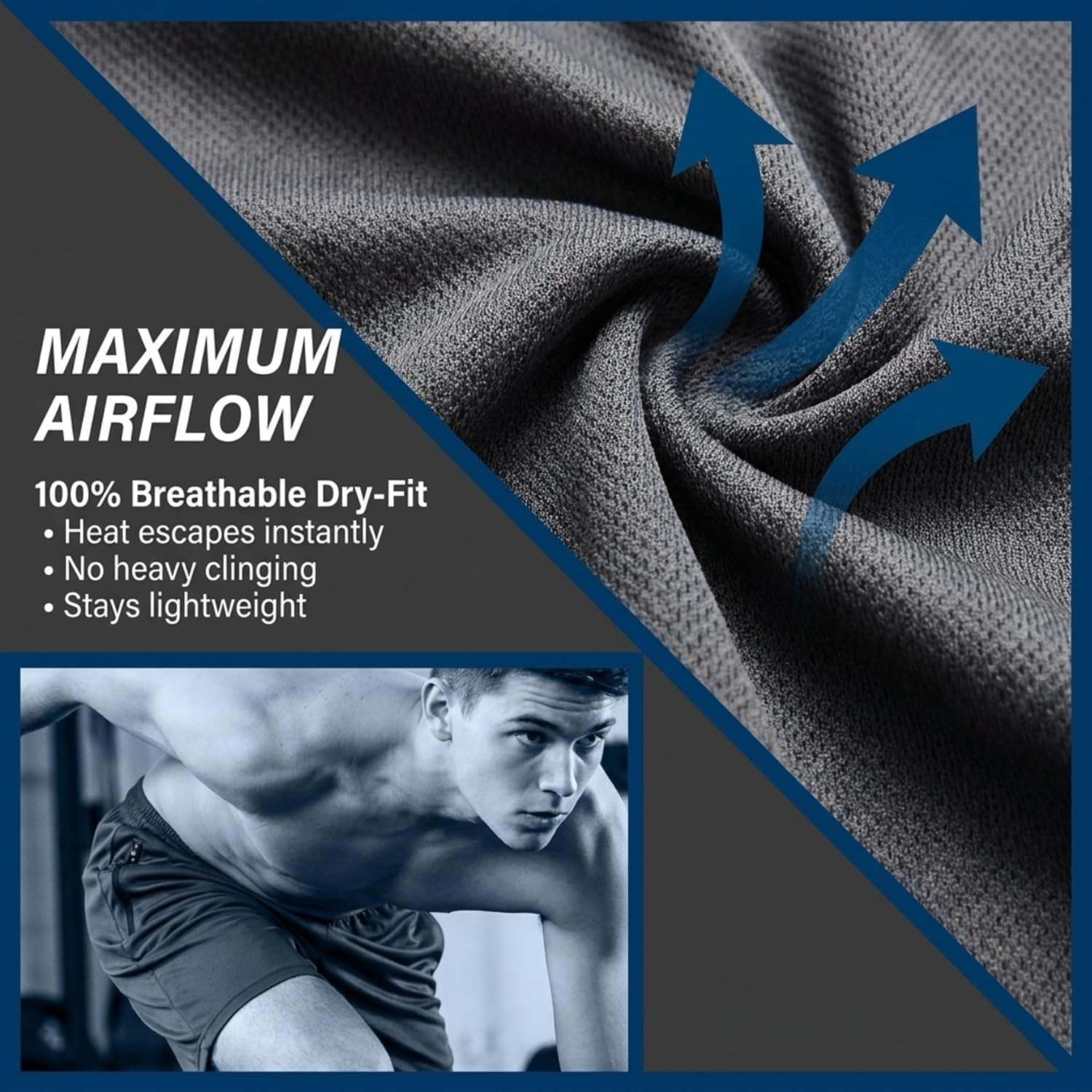 Ultra Performance Mens 5 Pack Athletic Running Shorts, Loose fit Basketball Gym Workout Shorts for Men with Zippered Pockets