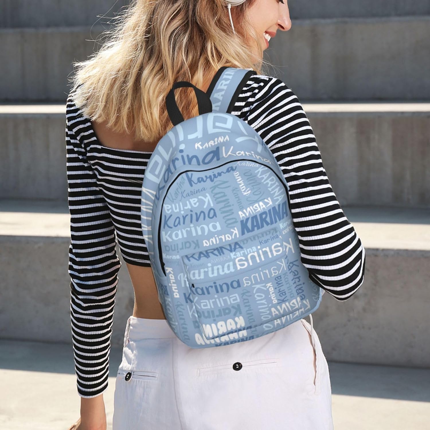 Custom Casual School Bags Backpacks Customized Adjustable Shoulder Straps Bag With Name Personalized Name 15,17 Inch Student School Bag For Travel Work