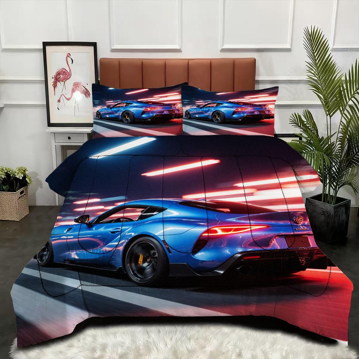 Couette voiture de sport 3D pour transformer la chambre d'enfant